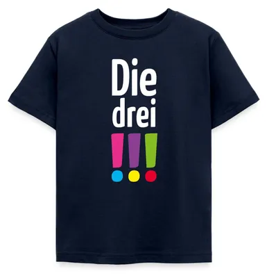 Produktbild von Spreadshirt Die Drei Ausrufezeichen Logo Kinder T-Shirt, 98/104 (3-4 Jahre), Navy