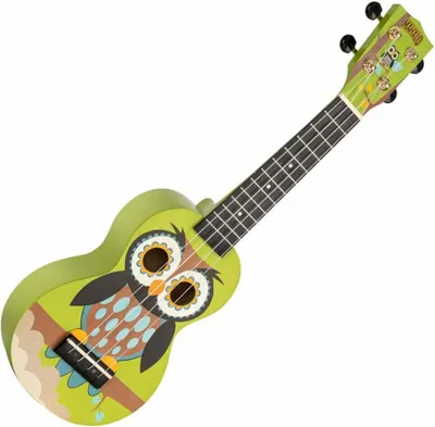 Image de Mahalo MA1WL Art Series Owl Soprano Ukulele