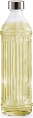 Produktbild von Glasflasche mit Edelstahlverschluss, 970 ml
