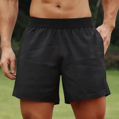 Produktbild von Herren Sport Shorts Elastische Taille Tasche Handtuchschlaufe Laufen Basketball Gym Athletic Loose Fit Schnelltrocknende Casusal Shorts
