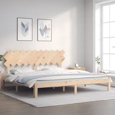 Produktbild von The Living Store Massivholzbett mit Kopfteil 200x200 cm