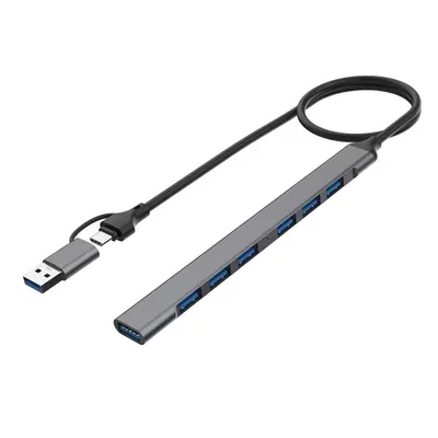 Produktbild von A38 USB-C & USB-A auf USB 3.0 / 2.0 Buchse OTG Adapter Kabel 7-in-2, 50 cm