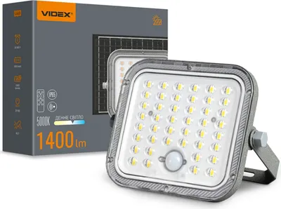 Produktbild von Videx LED Solarstrahler mit Bewegungssensor, IP65