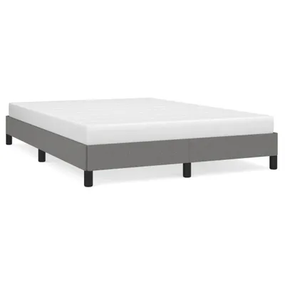 Produktbild von Bettgestell ohne Matratze Dunkelgrau 140x200 cm Stoff