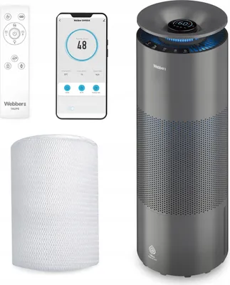 Image de Humidificateur à évaporation Webber EH9004 TAUPE UV-C WiFi ULTRA-HUMI AIR 360° 8 L