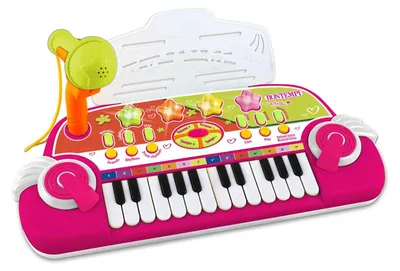 Immagine prodotto di Tastiera Elettronica A 24 Tasti Con Microfono, Colore Rosa