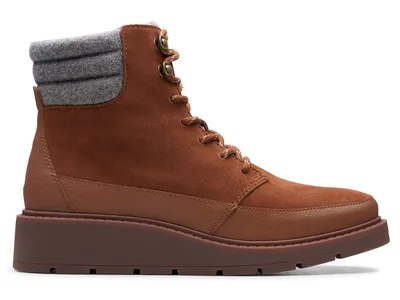Zdjęcie produktu dla Clarks Ivery Trail damskie brązowe skórzane buty wsuwane 37