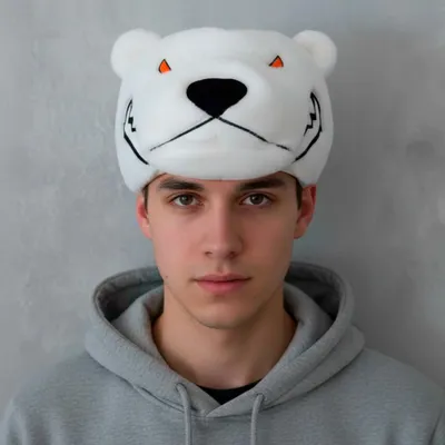 Imagen del producto de VIRTUS.PRO: Gorro de peluche con diseño de oso