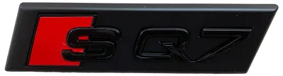 Original Audi SQ7 Q7 4L 4M Kühlergrill Schriftzug Emblem Logo Schwarz Black in der Farbe Schwarz von Volkswagen AG