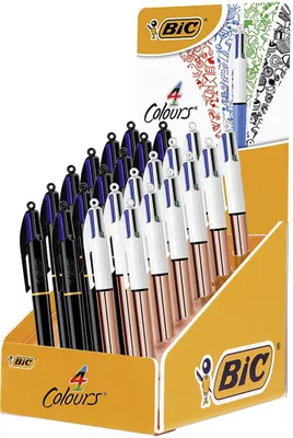Obrázek produktu pro Bic 517944 BIC Retractable biros 4 Colours, 24-pack display