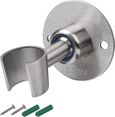 Produktbild von Brausehalter, Edelstahl Duschkopfhalterung, Duschhalterung mit 360 Grad Kugelgelenk Verstellbar, handbrause halterung mit Schrauben, für Dusche Badezimmer Brausehalter