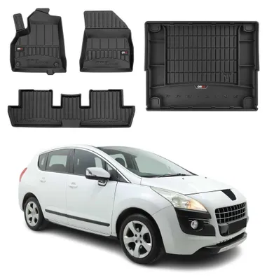 Image de Kit Tapis de Sol et Coffre pour Peugeot 3008 2009-2016 TPE Noir
