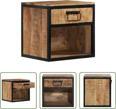 Produktbild von The Living Store Nachttisch 40x35x40 cm Massivholz Mango
