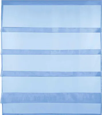 Produktbild von Gardine Raffoptik mit Stangendurchzug, Größe: 90x110cm, Farbe: Blau