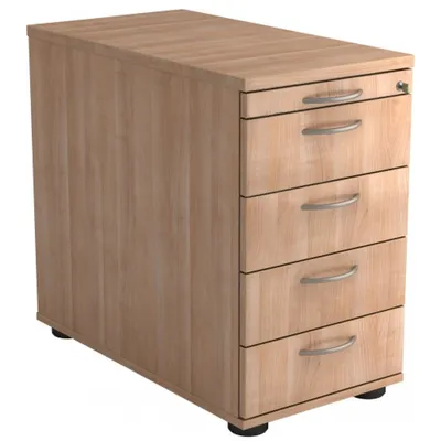 Produktbild von SIGNA SC50 BM - Rollcontainer Nussbaum mit 4 Schüben Bogengriff Metall