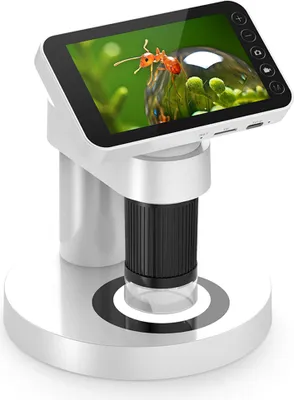 Produktbild von Přenosný profesionální optický mikroskop s 1000násobným zvětšením, 4,0palcovou barevnou obrazovkou TFT, univerzální sada pro vědecké experimenty pro studenty základních a středních škol