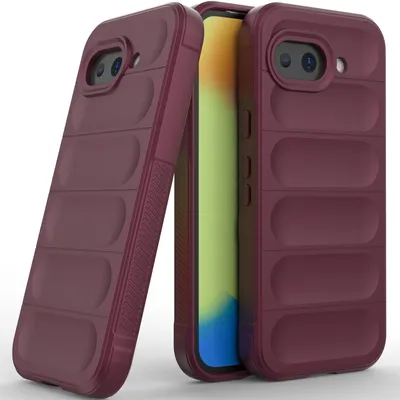 Produktbild von Handyhülle für Google Pixel 10A Weich TPU Silikon Stossfest Anti-rutsch Hülle bordeaux