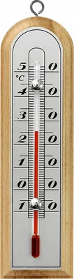 A thermometer hanging on a wall.