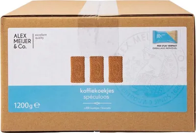 Productafbeelding van Alex Meijer - Koffiekoekjes - 200 Stuks - Grootverpakking