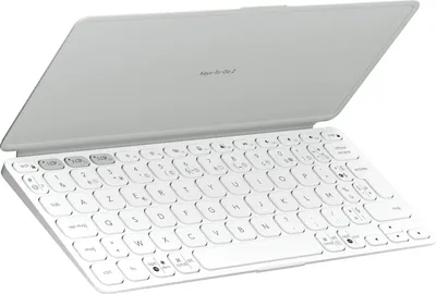 Produktbild von Logitech Keys-To-Go 2, AZERTY, Französisch, Scherenschalter, 1,8 cm, 1 mm, Weiß