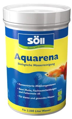 Produktbild von Söll 80373 Aquarena, 250 g - biologischer Wasserreiniger für Aquarium, Klarwasse