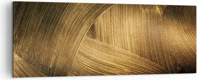 Produktbild von Bild auf Leinwand - Leinwandbild - Einteilig - Abstraktion Gold Textur - 140x50cm - Wand Bild - Wanddeko - Wandbilder - Leinwanddruck - Bilder - Wanddekoration - Leinwand bilder - AB140x50-4477