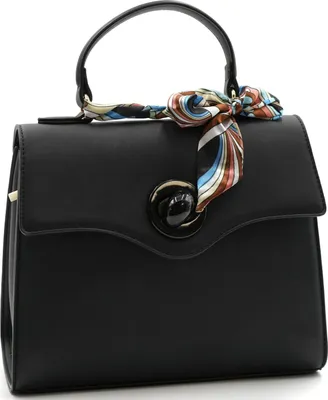 Produktbild von Damenhandtasche Schwarz mit zusätzlichem Schultergurt Modell Roma Farbe: Schwarz Hersteller: Sonderpostendiscount Materialzusammensetzung: Kunstleder,Syntetik