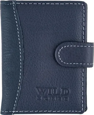Obrázek produktu pro Kožené pouzdro Wild Horse modré na karty a dokumenty