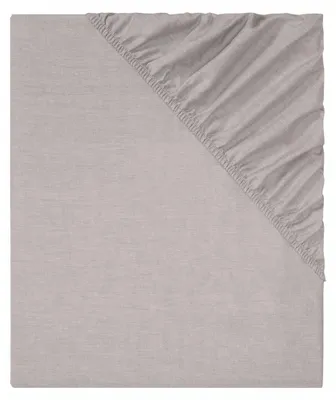 Produktbild von LIVARNO home Spannbettlaken aus Baumwolle, Grau, 90-100x200 cm