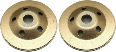 Produktbild von 2x Trade-Shop Turbo Diamant Schleifteller Schleiftopf 125 x 22,23mm Segmente kompatibel mit Einhell Hitachi Milwaukee Betonschleifer Sanierungsfräse Flex