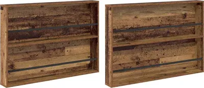 Produktbild von Magazinregal 2 pcs Altholz 100 x 12 x 70 cm Holzwerkstoff