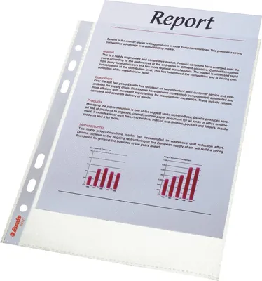 Produktbild von Esselte 56121, 150 x 210 mm (A5), Transparent, Polypropylen (PP), Oben, 168 mm, 215 mm