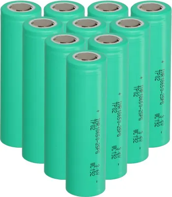 Image de Batterie Li-Ion TerraE INR 18650 25P 10x - 3,6 V 2500 mAh 20 A