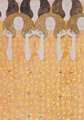 Zdjęcie produktu dla Plakat 70x100cm Beethoven Frieze, Klimt Vintage do Salonu