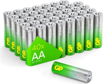 Produktbild von GP Batteries Super Alkaline GPSUP15A984S40, Einwegbatterie, AA, Alkali, 1,5 V, 40 Stück(e), 14,5 mm