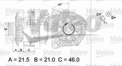 Produktbild von Valeo Generator  437472