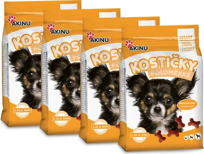 Obrázek produktu pro Akinu Poloměkké kostičky pamlsek pro psy 4 x 500 g