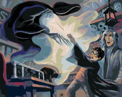 Obrázek produktu pro Zuty - Malování podle čísel - HARRY POTTER EXPECTO PATRONUM, 40x50 cm, vypnuté plátno na rám
