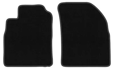 Produktbild von Velours-Fußmatten Vorne für Hyundai Sonata III 1999-2005 (Limousine) – 2-tlg, Schwarz, passgenau – Wielganizator BASIC