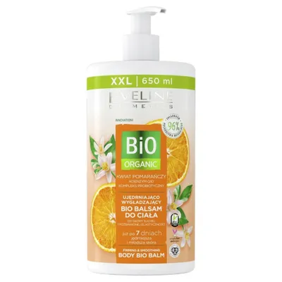 Image de Eveline Bio Organic - Baume corporel bio raffermissant et lissant à la fleur d'oranger, 650 ml