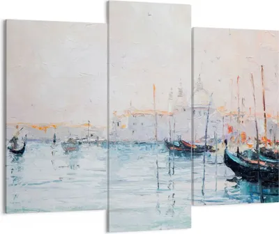 Produktbild von Bild auf Leinwand - Leinwandbild - Venedig Basilika - 130x100cm - Wand Bild - Wanddeko - Leinwanddruck - Bilder - Kunstdruck - Wanddekoration - Leinwand bilder - Wandkunst - CB130x100-3662