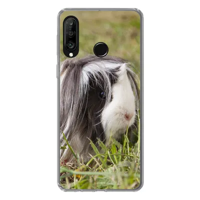 Produktbild von MuchoWow® Handyhülle Schutzhülle Hülle für Huawei P30 Lite Langhaar-Meerschweinchen Silikon Softcase Handy Hülle - Handyhülle