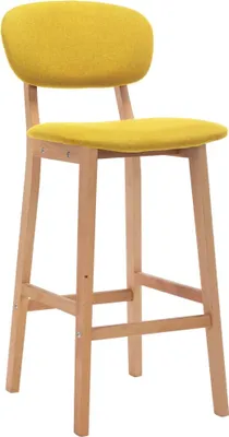 Produktbild von vidaXL Barhocker 2 Stk. Senfgelb Stoff