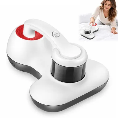 Produktbild von Bettstaubsauger UV, Milbensauger für Matratzen und Sofa mit Doppelklopfer, 16 kPa Saugkraft, HEPA Filter, 253 nm UV-Licht und 4 m Kabel