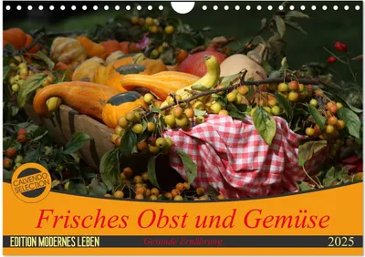 Produktbild von Frisches Obst und Gemüse (Wandkalender 2025 DIN A4 quer), CALVENDO Monatskalender