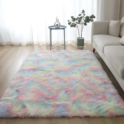 Produktbild von Koberec s vysokým vlasem Duhový koberec s vysokým vlasem, 80 x 200 cm