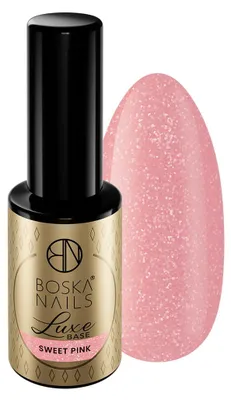 Zdjęcie produktu dla Baza kauczukowa z drobinką Luxe Base Sweet Pink Boska Nails 10 ml