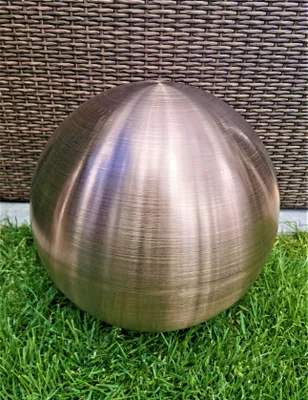 Produktbild von Dekorationskugel 40 cm Edelstahl golden rose matt gebürstet