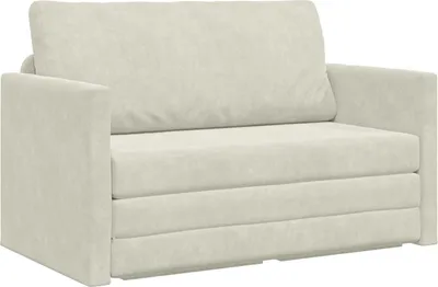 Obrázok produktu pre vidaXL Rozkladacia pohovka Cream 124 x 71 x 78 cm Velvet