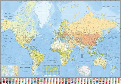 Produktbild von Weltkarte Poster Die Welt Riesenformat 140x100cm 140 x 100 cm